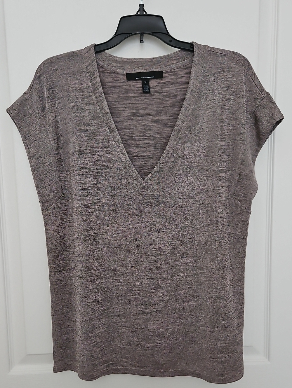 White House Black Market Black Mauve Top, Medium